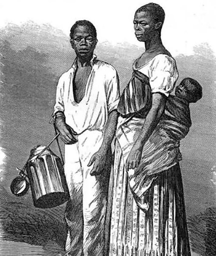 Imagen secundaria 2 - Frejoles o judías mesoamericanas; costillas para salar y enriquecer los potajes y eclavos africanos traídos para el cultivo de caña.