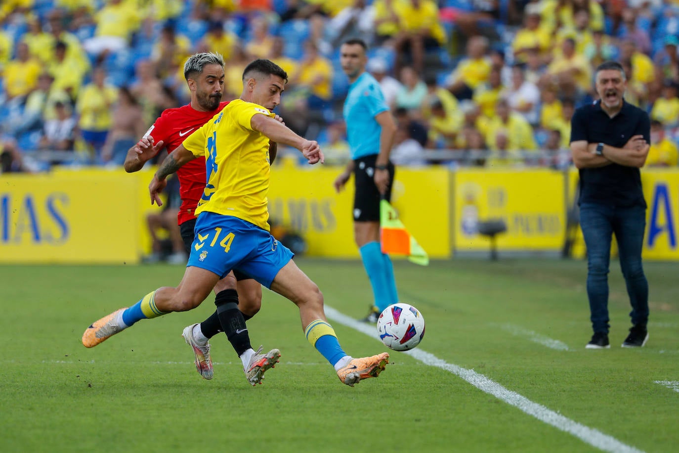 Lemos fue titular en el debut de la UD ante el Mallorca.
