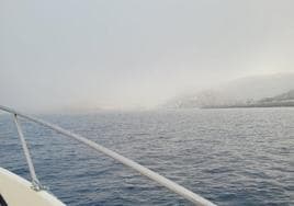 Imagen de la niebla tomada desde un barco.