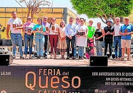 Imagen del acto de entrega de premios a las queserías.