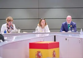 La viceconsejera de Planificación Territorial y Reto Demográfico del Gobierno de Canarias, Elena Zárate, en una intervención en la conferencia sectorial