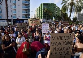 Imagen de archivo de una manifestación contra la gentrificación en Guanarteme.