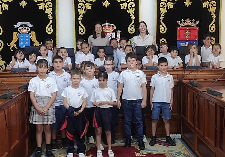 Posado de uno de los grupos.