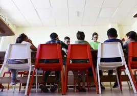 Un grupo de menores en un hogar gestionado por el Cabildo de Gran Canaria.