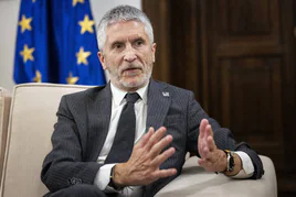 El ministro del Interior, Fernando Grande-Marlaska, en la sede del Ministerio en Madrid.