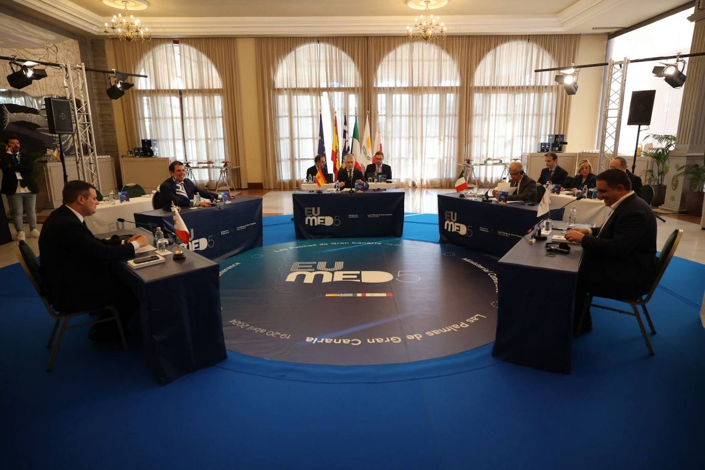 Las imágenes de los ministros del Interior y Migración en Las Palmas de Gran Canaria