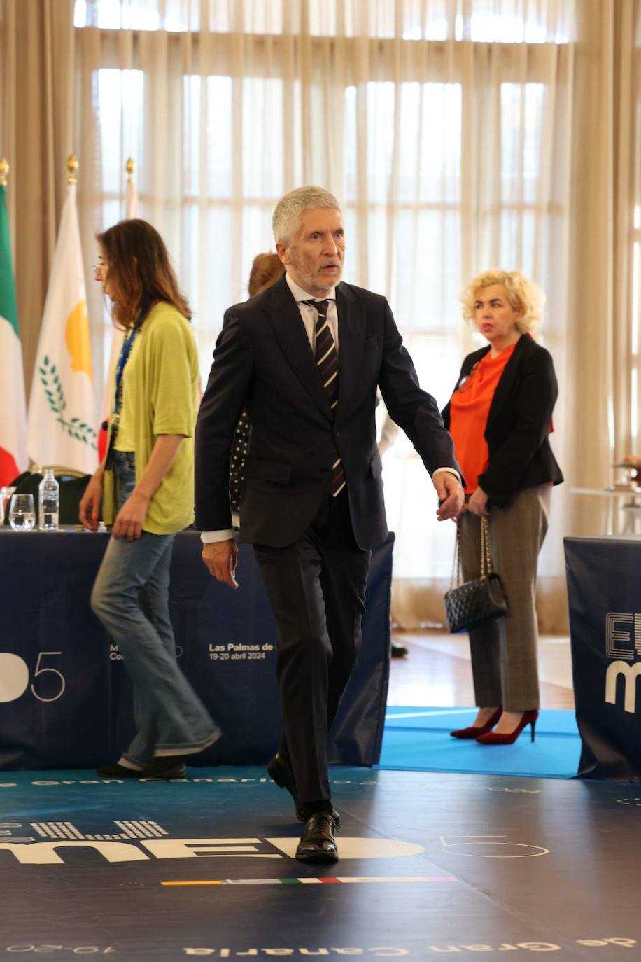 Las imágenes de los ministros del Interior y Migración en Las Palmas de Gran Canaria