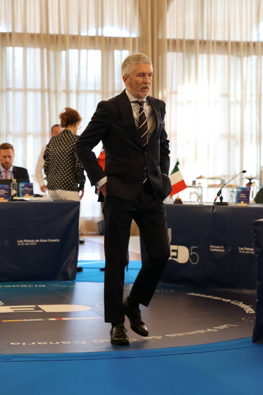 Las imágenes de los ministros del Interior y Migración en Las Palmas de Gran Canaria