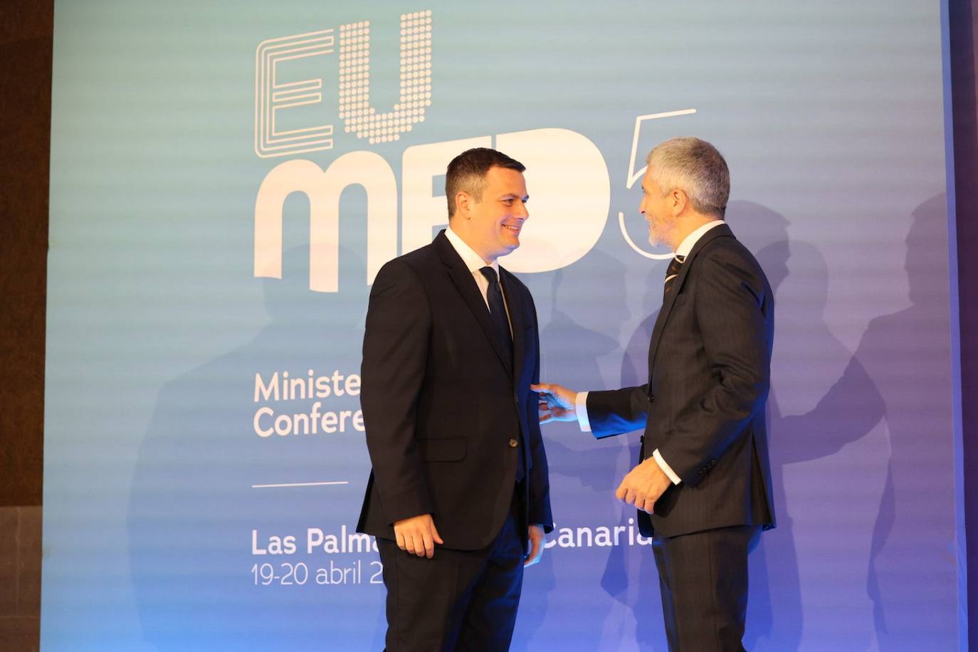 Las imágenes de los ministros del Interior y Migración en Las Palmas de Gran Canaria