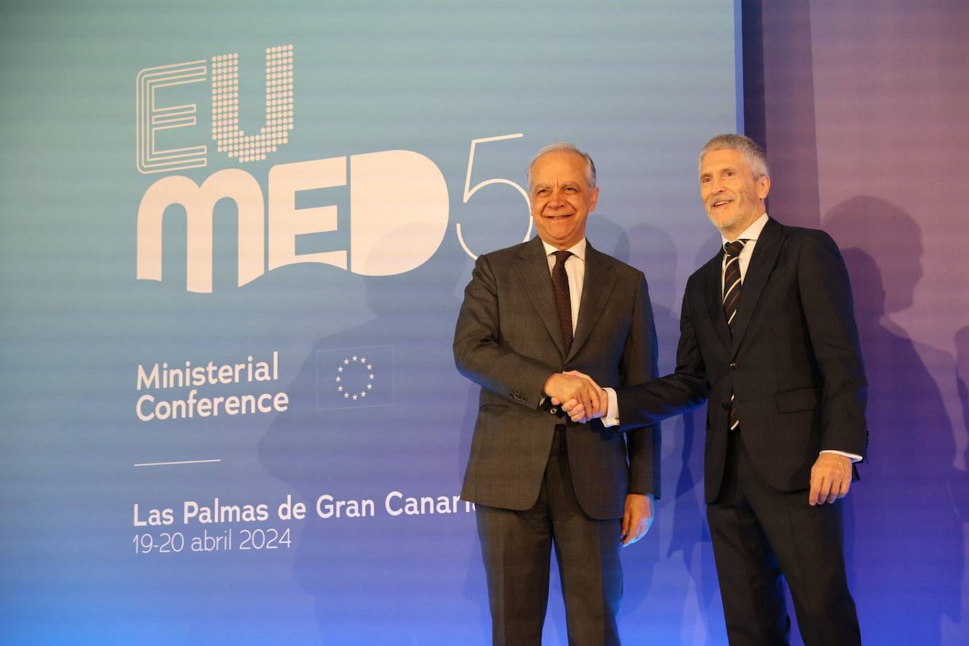 Las imágenes de los ministros del Interior y Migración en Las Palmas de Gran Canaria