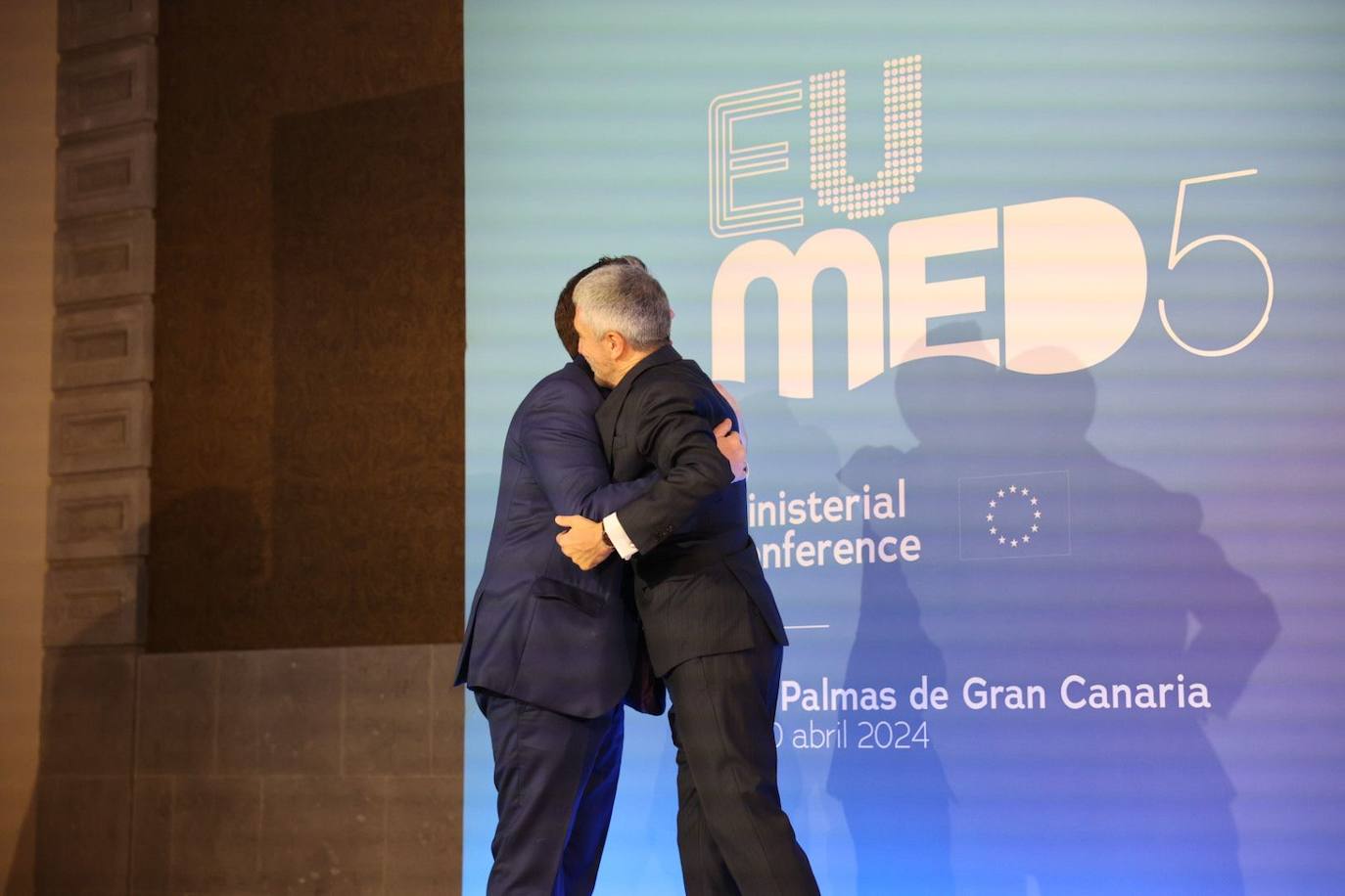 Las imágenes de los ministros del Interior y Migración en Las Palmas de Gran Canaria