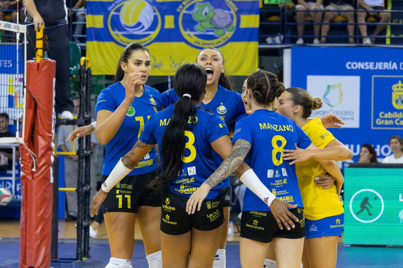 Así se celebró el triunfo en el Olímpico.