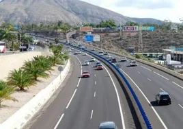 Imagen de archivo de la autopista de Tenerife.