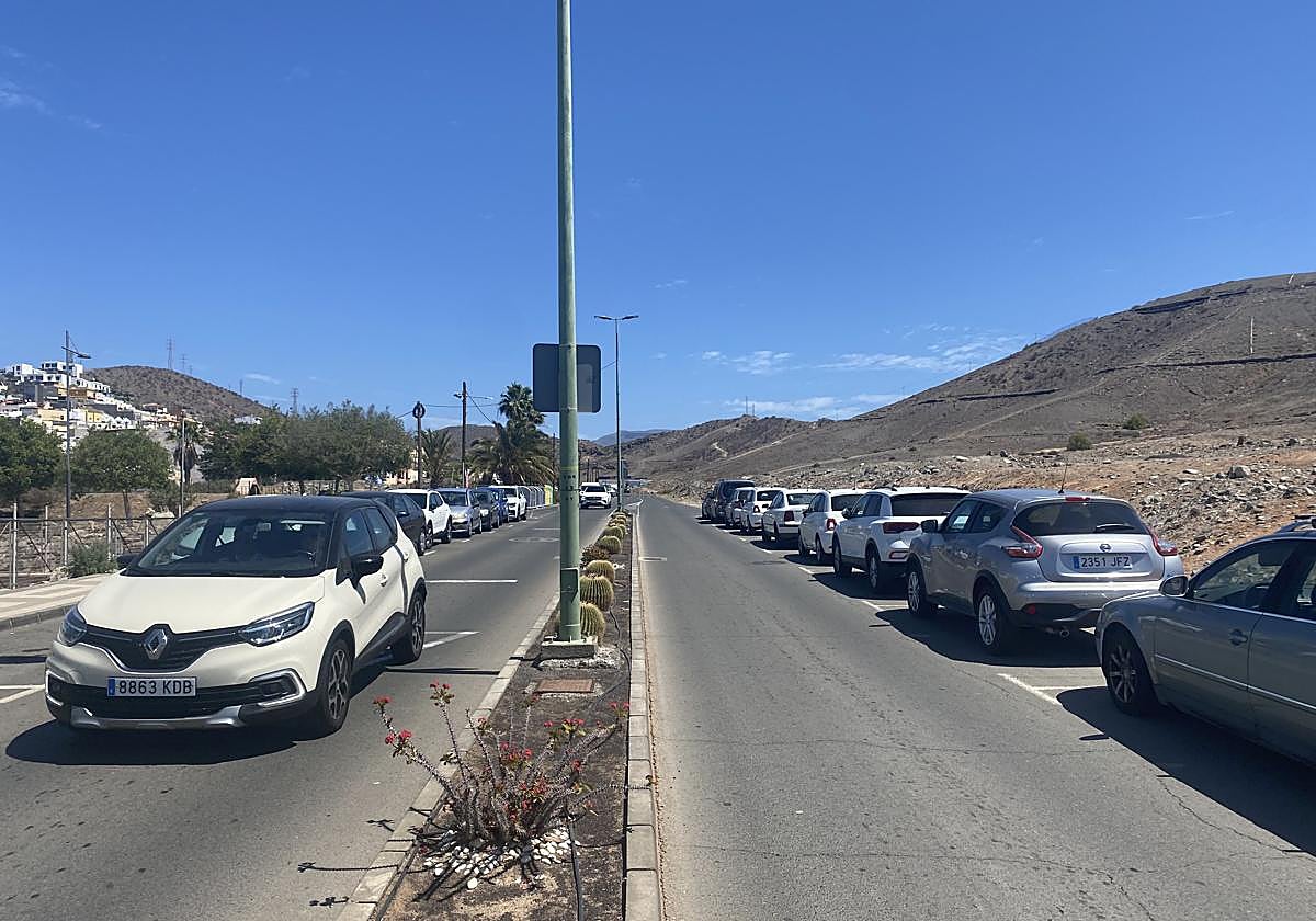 Vista del tramo de la calle Damasco que está ubicado en una finca que sigue siendo privada.