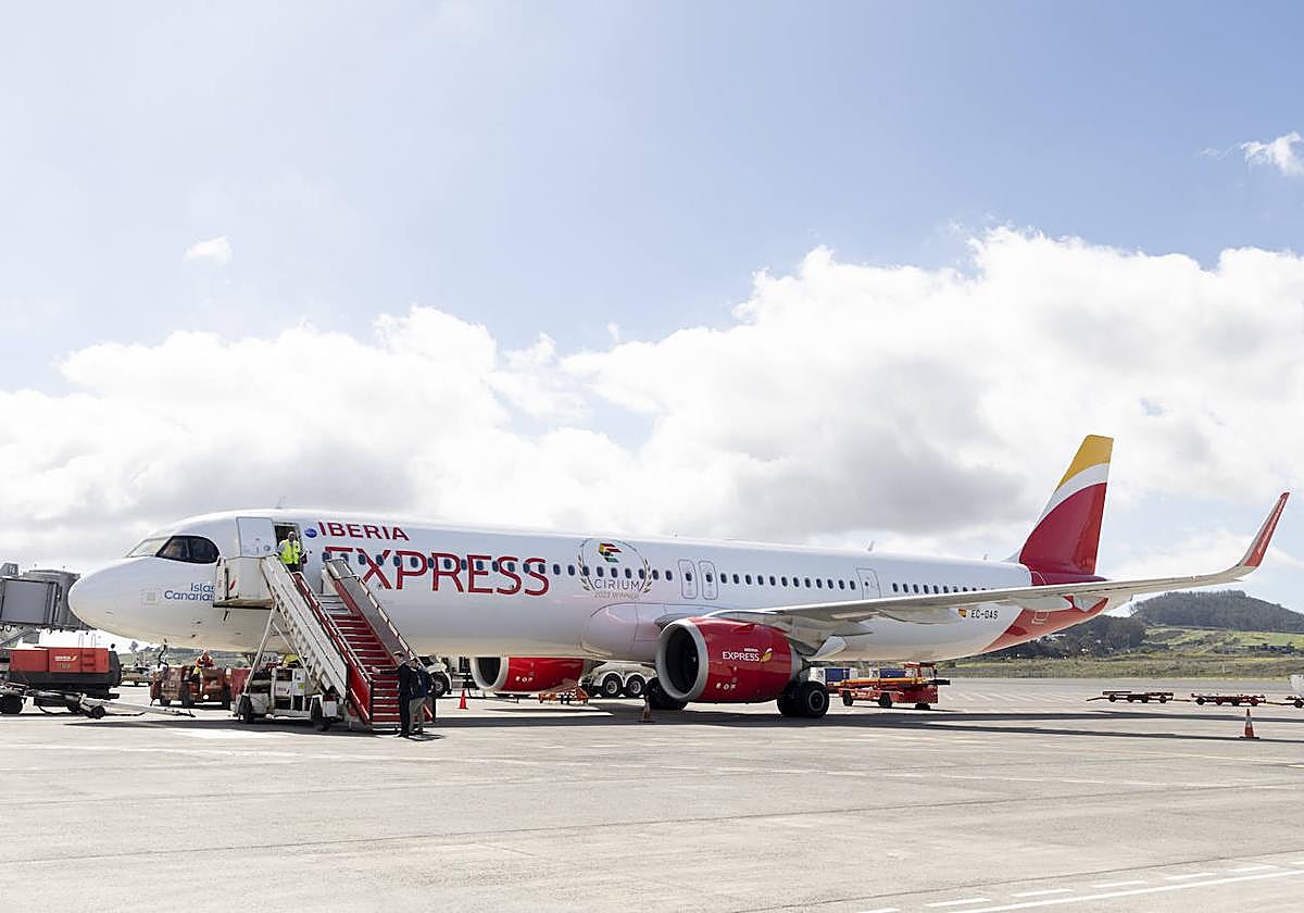 Un avión de Iberia Express.