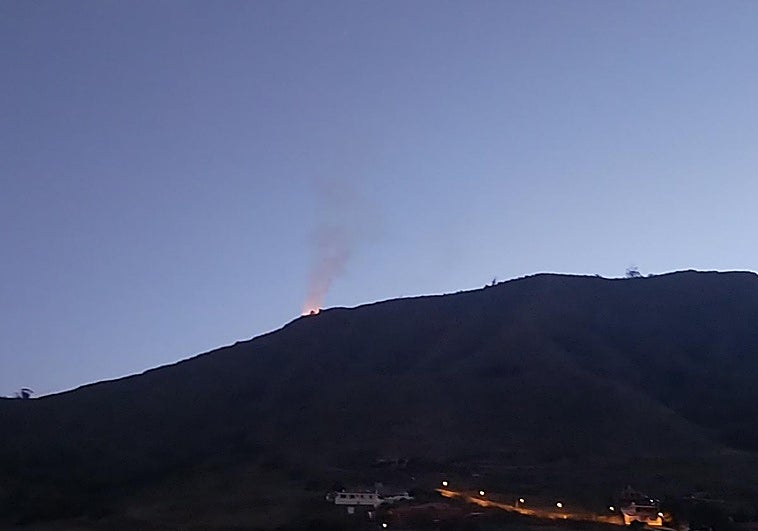 Imagen del conato de incendio.