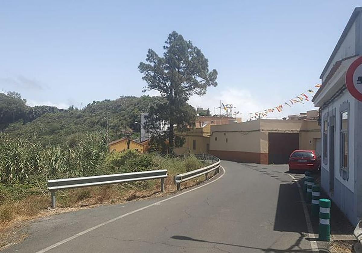 Imagen de archivo de un tramo de la carretera de El Faro, en Teror.
