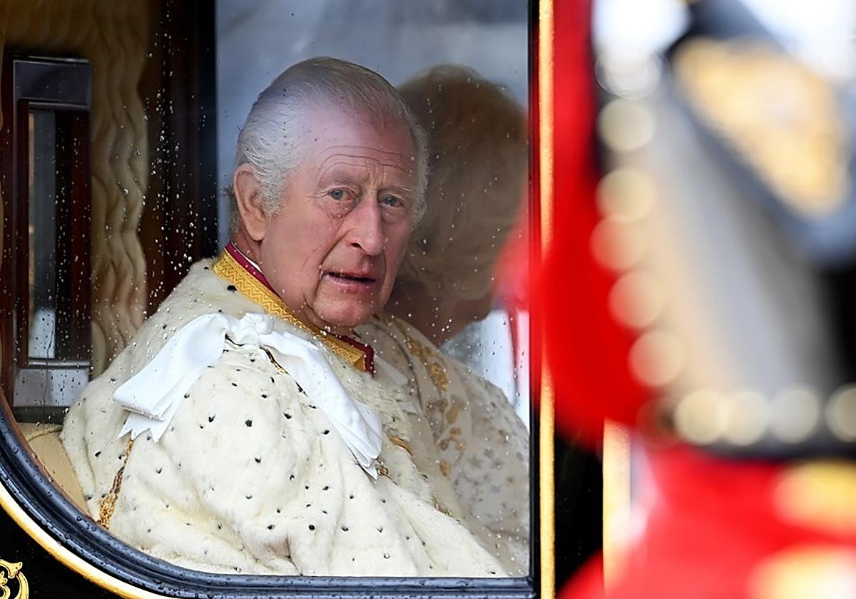 Imagen de archivo de la coronación de Carlos III de Inglaterra.