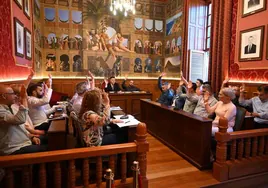 Imagen del pleno del Ayuntamiento de Gáldar celebrado en la tarde del pasado jueves.