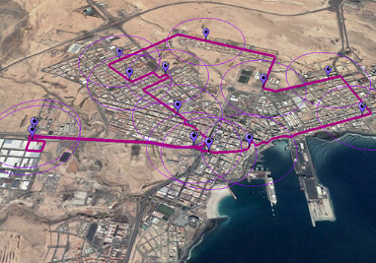 La línea 3, que tiene trece paradas