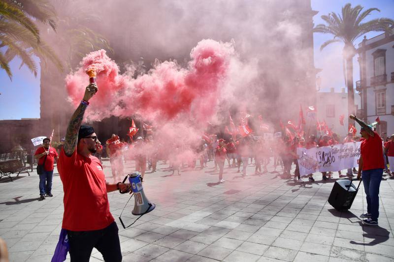Manifestación el pasado 1 de mayo en Las Palmas de Gran Canaria.