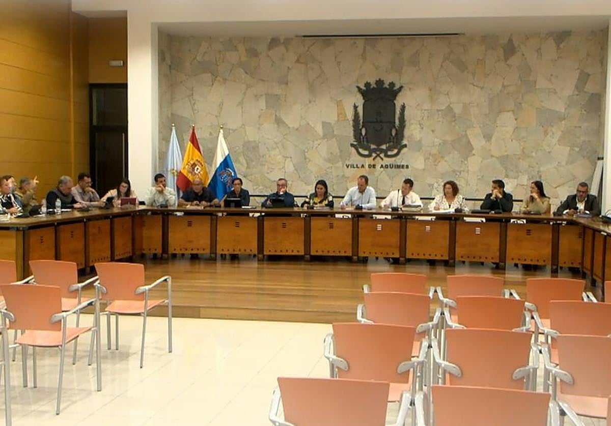 Pleno del Ayuntamiento de Agüimes.