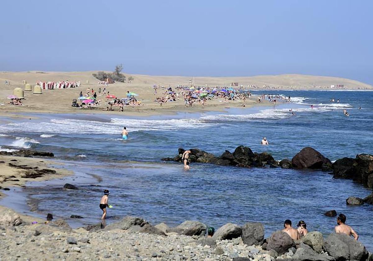 Zona del faro de Mapalomas.