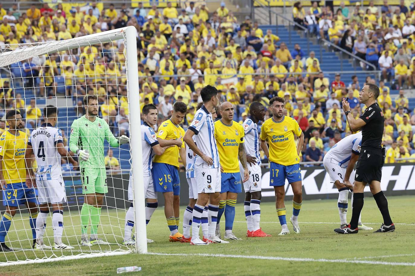Imagen de la primera vuelta entre la UD y la Real Sociedad.