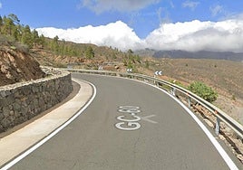 Imagen de un tramo de la GC-60.