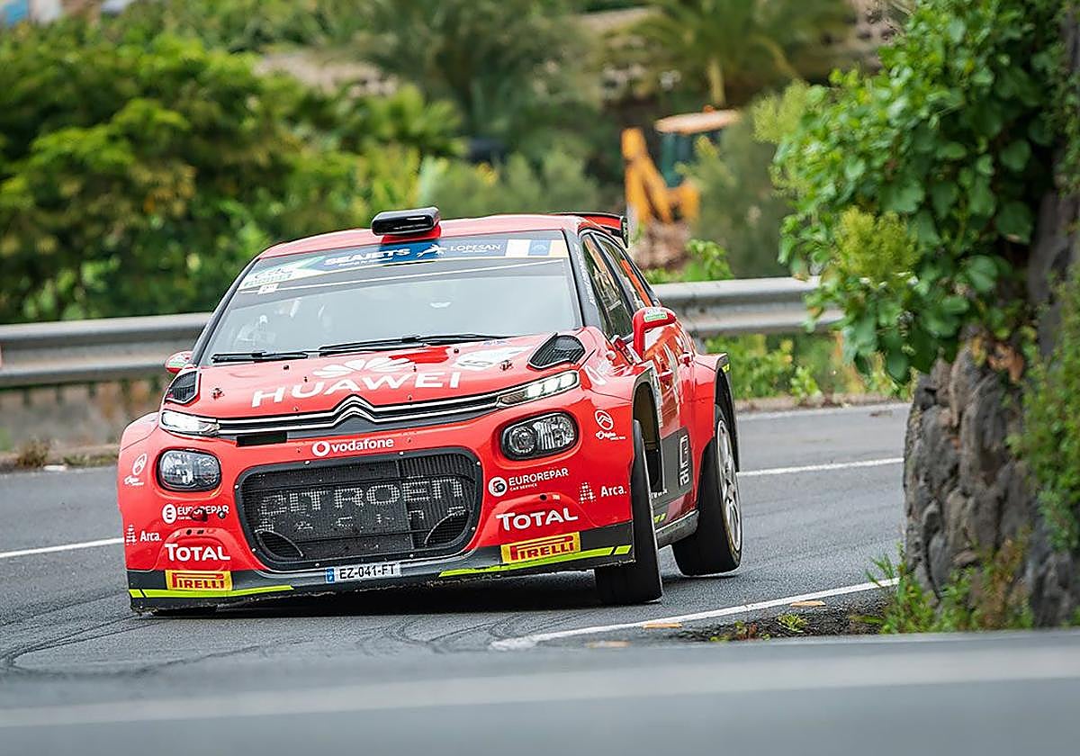 Pepe López, a los mandos de su Citroën C3, ha sido uno de los últimos españoles en coronarse en el Rally. Lo hizo en la edición de 2019.