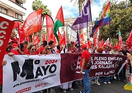 La manifestación en Gran Canaria por el Día Internacional de los Trabajadores, en imágenes