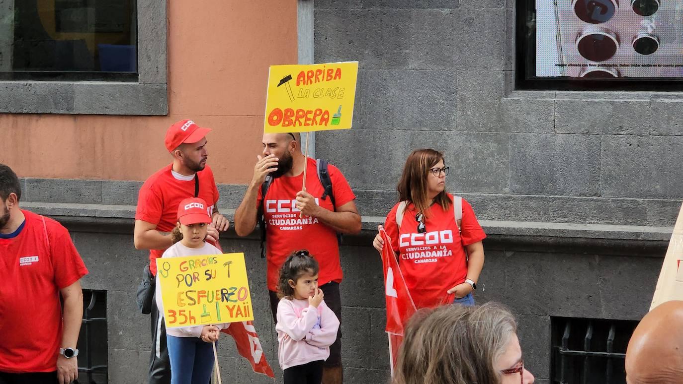 La manifestación en Gran Canaria por el Día Internacional de los Trabajadores, en imágenes