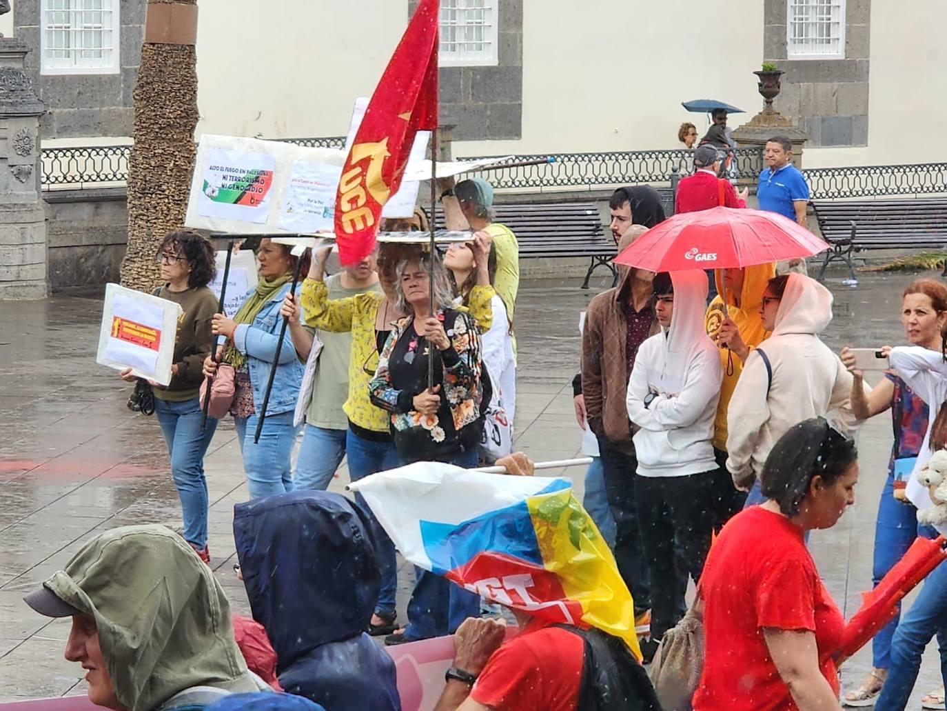 La manifestación en Gran Canaria por el Día Internacional de los Trabajadores, en imágenes