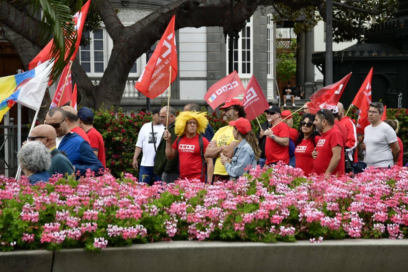 La manifestación en Gran Canaria por el Día Internacional de los Trabajadores, en imágenes