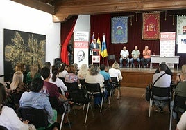 Momento del acto de este miércoles en Yaiza.