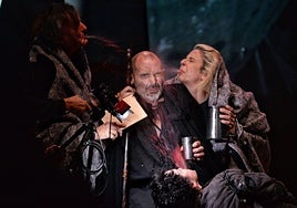 Una escena de 'Lazarillo', que se representa este sábado en el Teatro Pérez Galdós.