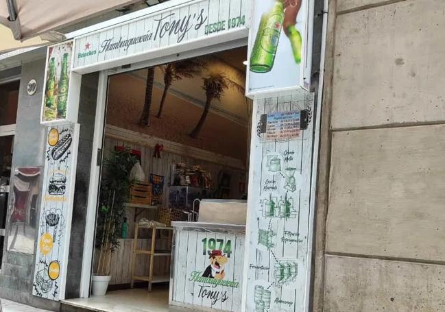 La hamburguesería, en la actualidad.
