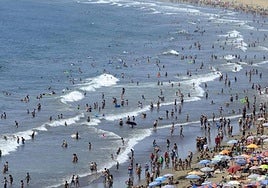 Imagen de archivo de la Playa del Inglés, en Gran Canaria.