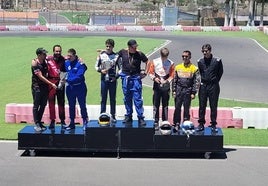 Podio de la competición.