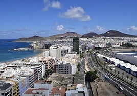 Zona de viviendas en Las Palmas de Gran Canaria.