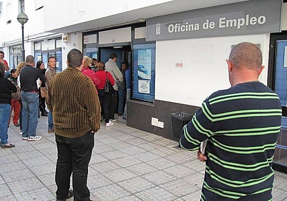 Imagen de una oficina de empleo en la isla de Lanzarote.
