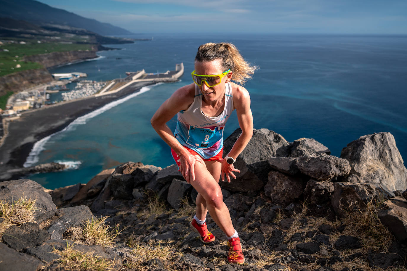 Ryonosuke Omi y Jessica Pardin, ganadores de la Subida Vertical de la Transvulcania adidas Terrex
