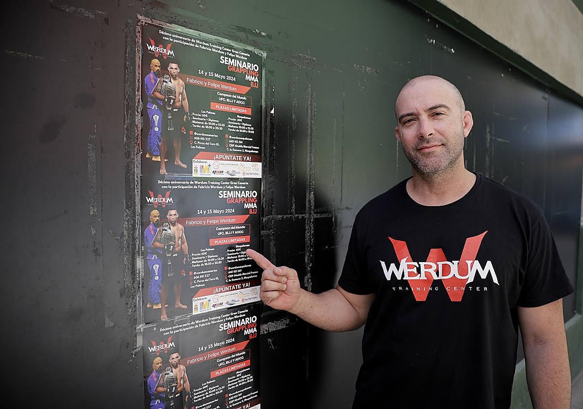 Imagen principal - La llegada de Werdum motiva y enorgullece a sus alumnos de Gran Canaria