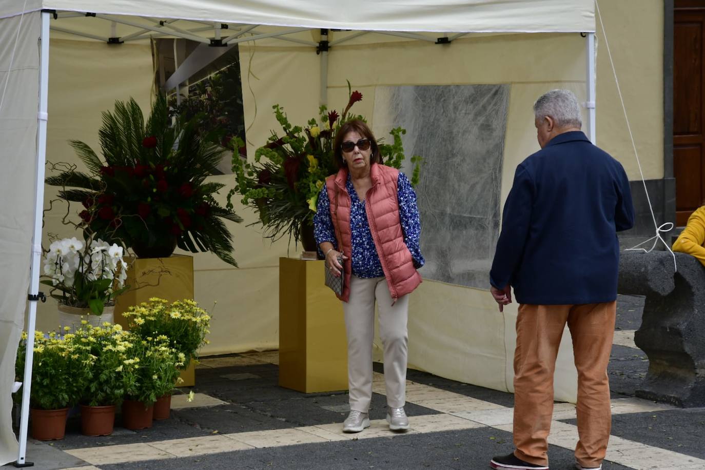 Las flores llenan la Plaza de Santo Domingo