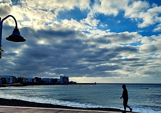 Nubosidad y viento al sureste de Gran Canaria.