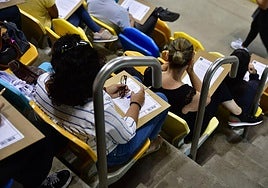 Imagen de archivo de unas oposiciones en Las Palmas de Gran Canaria.