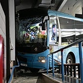 El aparatoso accidente de San Telmo, en imágenes