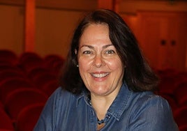 Yolanda Auyanet, el pasado miércoles, en el Teatro Pérez Galdós, donde canta desde el próximo martes dentro de la ópera 'Roberto Devereux'.