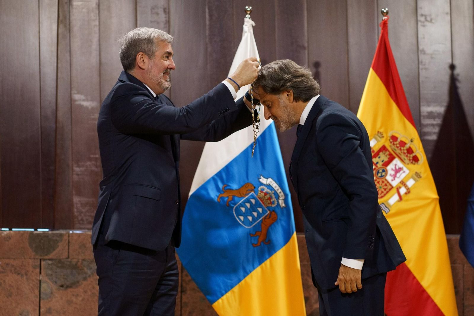 La entrega del Collar de la Orden Islas Canarias, en imágenes