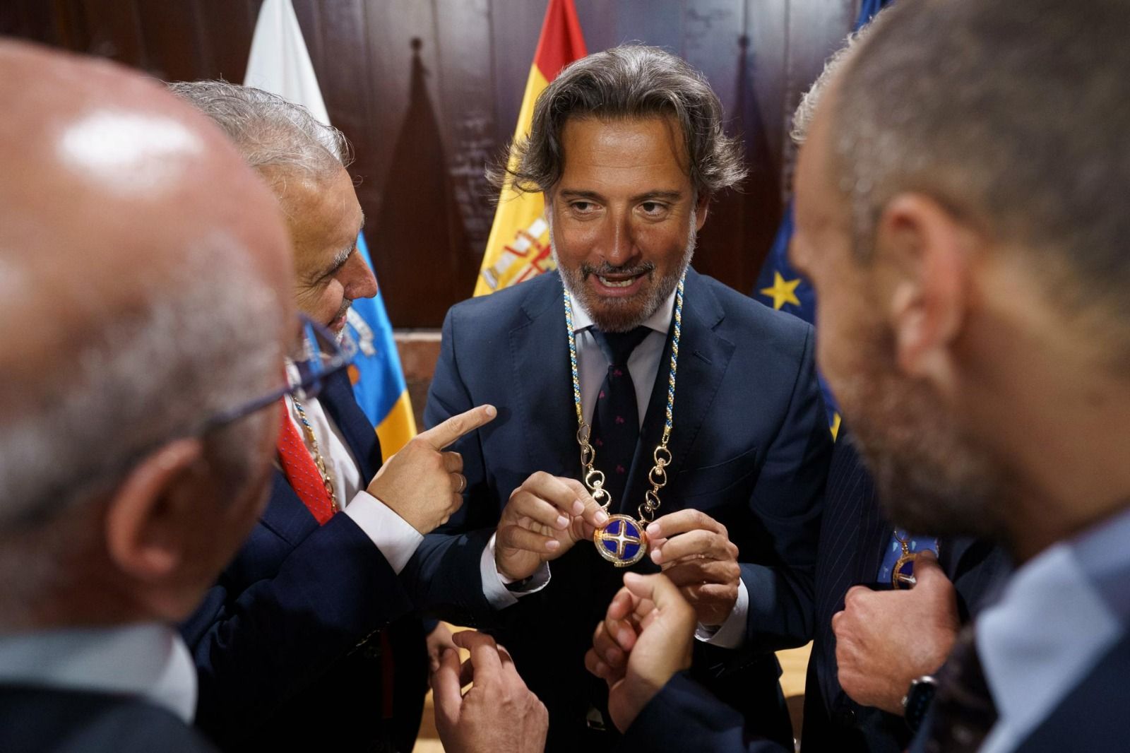 La entrega del Collar de la Orden Islas Canarias, en imágenes